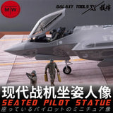 Galaxy 1/48 F-35A/B/C Resin Seated Pilot Figure & Ejection Seat for Tamiya Model Model