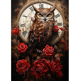 Bird Diamond Painting Kits Diamond Art Kits for Adults 5D, Flowers Diamond Owl Model