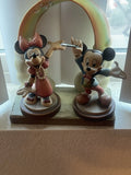 Rare ANRI 4" CLUB DISNEY MAESTRO MICKEY MOUSE DIVA? MINNIE?WITH RAINBOW DISPLAY Model