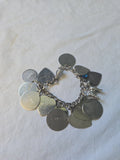 Vintage Sterling Silver Charm 7" Bracelet With 15 Charms Sterling - 48 Grams Charms