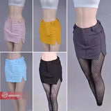 1/6 Scale Female Bodycon Slit Mini Skirt Model For 12" PH TBL Action Figures Model