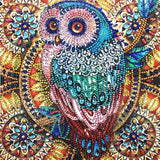 Engaging 5D Special Shape Diamond Art: Owl Painting Kit for Adults, 12x12 Model