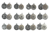 24 pack Silver Zodiac Horoscope Charms for Making Jewelry Bracelets & Necklaces Charms