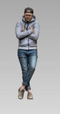 1/18 Diorama Cold Jacket Man Scene Props Miniatures Figure Model For Car Toys Model