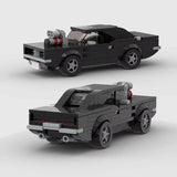 MOC Car 1970 Dodge Charger R/T Building Block Model Kit Toy Gift 227 Pcs Model