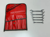 Snap-on Tools USA 5pc SAE 3/16-9/16 Ignition Open-End Wrench Set, C-52D Kit Bag Model