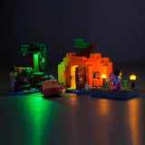 BrickBling LED Light Kit for LEGO Minecraft The Pumpkin Farm 21248 DIY Decor Set Model