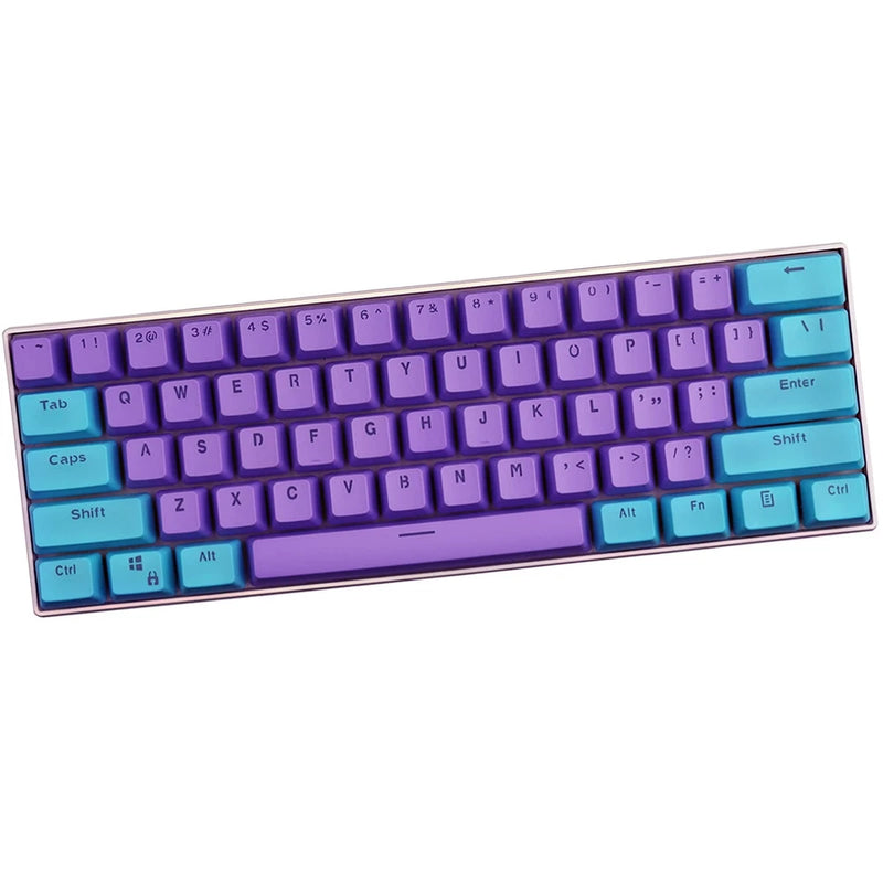Keycaps,61 Keycaps Backlight PBT Keycap for Ducky / GH60 / RK61 / ALT61... Model