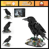 Raven Bird Building Blocks Set - 357PCS Mechanical Animal Model, Adjustable Head Model