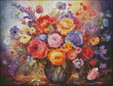 Roses and other Flowers - Counted Cross Stitch Kits Needlework Embroidery DIY Model