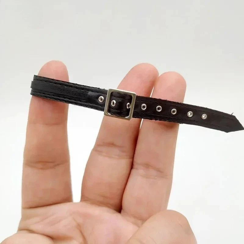 1/6 Scale ASTOYS AS044 Black Leather Belt Model for 12in Action Figure Model