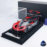 1/18 Henson & Heaven HH Model Bugatti Bolide Metallic Red/carbon Model