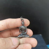 Retro brass meditation Ultraman sitting Buddha style charm pendant Charms