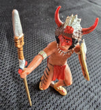 Indian figurine Wild West Plastoy Indien Native American Warrior w warpaint VG Model