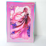 Elysia 3D Pink Roses Premium Waifu Card Anime Wall Art Oversized Board A5 Model