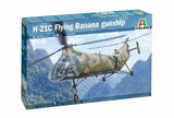 Italeri 2774 1/48 Scale Model Cargo Helicopter Kit H-21C Flying Banana GunShip Model