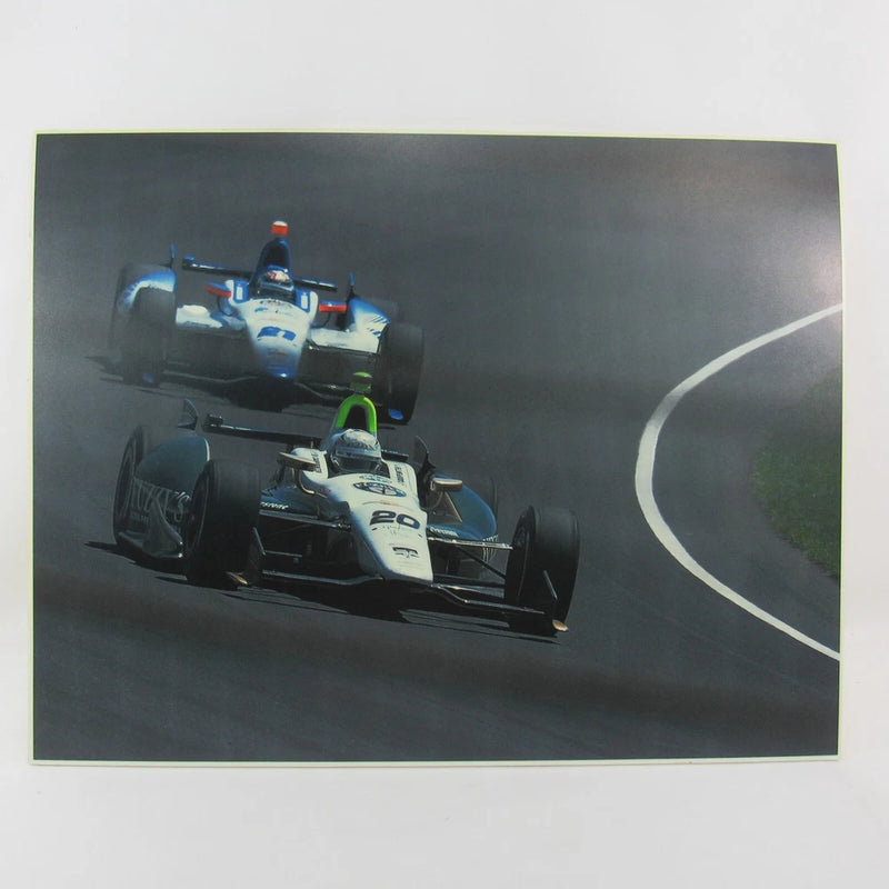 2014 Indy #20 Ed Carpenter #21 J. R. Hildebrand Posterior Print 17x22 Foam Board Model