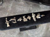 Vintage Lot Of 8 Sterling Silver Charms Pendants 925 Unique Bonsai Tree Bear 18g Charms