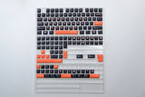 Black Orange Zhuyin Dye Subs PBT Keycap Set - 151 Keys Model