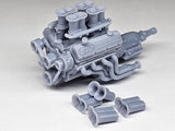 1/24 Chev 572 Engine With Intake Stacks, Revell, Monogram, Tamiya Model