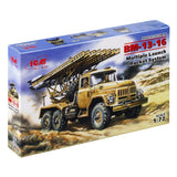 ICM 72814 Plastic model kit Scale 1:72 BM-13-16 Soviet Army rocket volley system Model