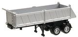 Herpa Models HO 27' Gravel Dump Trailer Assembled Silver 5288 Model