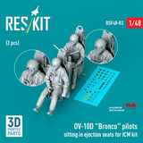 Reskit RSF48-0083 1:48 OV-10D "Bronco" pilots sitting in ejection seats Model