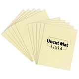 Mat Board Center 11x14 Beige Uncut Photo Mat Boards 4-Ply 10 Pack Model