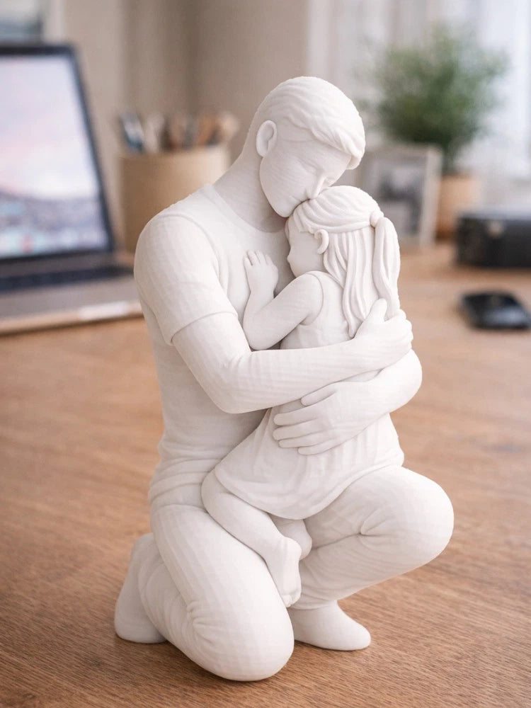Father and Daughter - Dad's Hug Sculpture Figurine Father¡¯s Day Gift for Dad Model