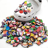 30-100pcs Random Cute Shoe Charms - mix shoe charm, bubble slide for Decorations Charms