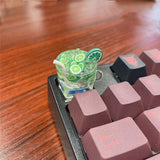 ESC 1U Lemon Tea Green Resin Keycap Single DIY Handmade for MX Keycap Model