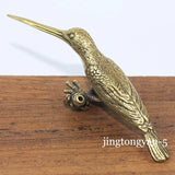 Brass Hummingbird Figurine Bird Statue House Decoration Animal Figurines Model