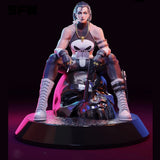 NSFW Punisher Female 1/24 Scale Resin Figure Model Kit Unassembled Unpainted Model