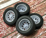1/24 Scale: 15-inch ??Halibrand Eleanor?? Resin Wheels W/ Wide Rear Tires Model