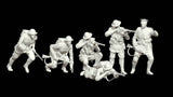 1/35 Scale WwI French Infantry Group Soldiers 6 Figures Model Kit Resin Printed Model