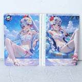 Ayaka Fold Double Premium Waifu Card Anime Girl Art Oversized Board A6 Model