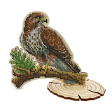 DIY Falcon embroidery kit with beads on Wood base for Home Decor & Gifting Model