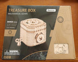 ROKR 3D Wooden Puzzle-Model Building (Treasure Box) Mechanical Gears - NEW Model