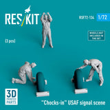 Chocks-in USAF signal scene 3 pcs 3D Printed 1/72 Reskit RSF72-0134 Model