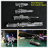 for MG 1/100 or 1/6 Figure MK Sniper+Rifle*2+Beam Launcher+LED Weapon Model Set Model