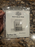 Rix Smalltown USA #6009  ROY FIX-IT SHOP  Model Railroad Building Kit HO Scale Model