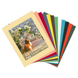 12 Pack 11x14 Picture Frame Mats for 8.5x11 Photos White Core Mixed Color Mats Model