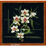 Riolis counted cross stitch Kit White Orchid, DIY Model