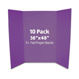 Project Boards 36¡± x 48¡± for Presentations Science Fair School 10 Pack Purple Model