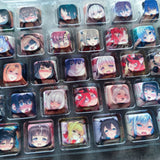 4pcs Anime Ahegao Waifu Keycaps 1U XDA Fits Mechanical Keyboards Random Pattern Model