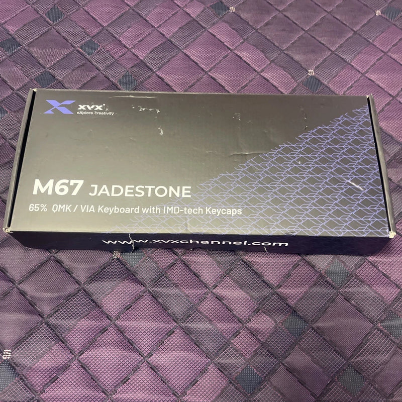 Wireless White XVX M67 Jadestone 65% QMK /Via Keyboard With IMD Keycaps Keyboard Model