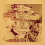 1952 Broadmoor Hotel Pool Deck Colorado Springs 1950s Photo Diving Board Women Model
