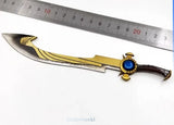 PL2020-170B Unique Golden Plastic Knife Model Fit 12" 1/6 Scale Action Figure Model