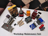 Diorama 1/24 Die-cast Car Repair Tool Model Set Workshop Scene Model Accessories Model