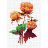 Klart counted cross stitch kit "?loudberry" 10.5x14cm, DIY Model